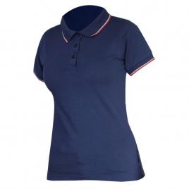 Tricou bumbac polo (dama) / albastru - 3xl