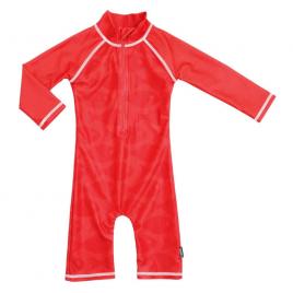 Costum de baie fish red marime 62-68 protectie uv swimpy