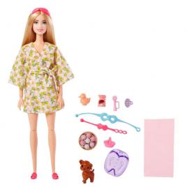 Set de joaca barbie cu papusa si accesorii spa