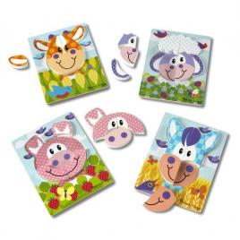 Set 4 puzzle animale domestice - melissa & doug