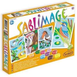 Set creativ cu nisip colorat sablimage - pasari