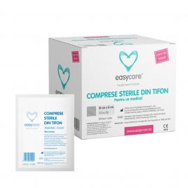 Comprese sterile easycare din tifon taiate 20 pachete/cutie