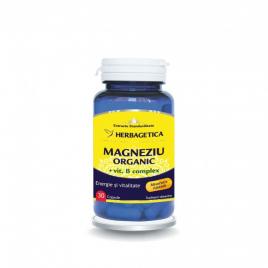 Magneziu organic b-complex 30cps herbagetica