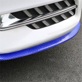 Protectie spoiler, prelungire bara fata/spate din cauciuc, culoare carbon albastru
