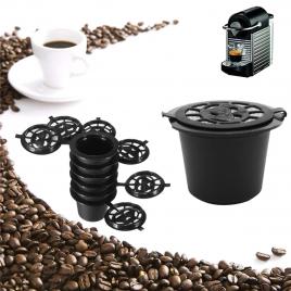 Set 5 capsule reutilizabile pentru aparatele de cafea nespresso (espressoare nespresso)