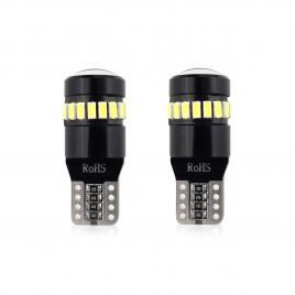 Set becuri auto cu led canbus compatibil t10 w5w 19 smd alb 12v, destinat competitiilor auto sau off-road