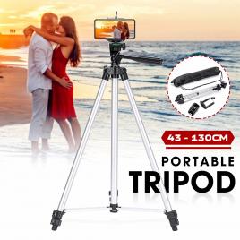 Trepied fotografic din aluminiu, compact, cu suport mobil 3d + telecomanda bluetooth