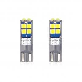 Set becuri auto cu led canbus compatibil t10 w5w 10 smd alb 12/24v, destinat competitiilor auto sau off-road