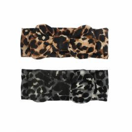 Bentita cu imprimeu leopard (marime disponibila: 0-12 luni, culoare: maro)