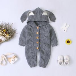 Salopeta crosetata pentru bebelusi - bunny (marime disponibila: 6-9 luni