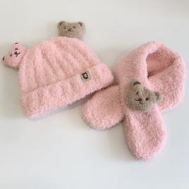 Set roz pentru fetite - ursuleti (marime disponibila: 6-9 luni (marimea 19