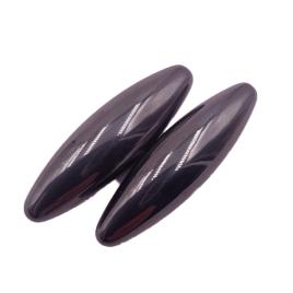 Set de 2 bile magnetice antistres, ovale, 6 cm, negru