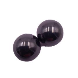 Set de 2 bile magnetice antistres, rotunde, negre