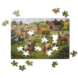 Primul meu puzzle eco din carton calutii - melissa and doug