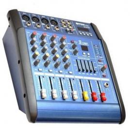 Mixer audio cu amplificare wg-4dusb-bt, cu bluetooth, 200 watt x 2 si 4 canale