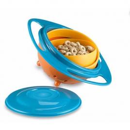 Bol rotativ 360° gyro bowl, cu protectie anti-varsare pentru copii si bebelusi