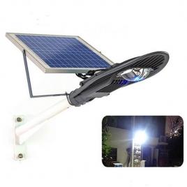 Stalp iluminat exterior cu panou solar proiector led 30w si suport prindere cclamp cl-330