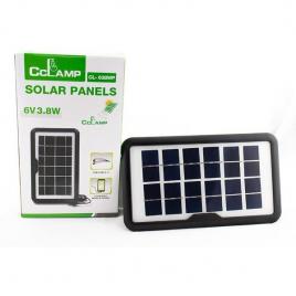 Panou solar portabil pentru incarcare dispozitive cu intrare usb cl-638wp 6v 3.8w