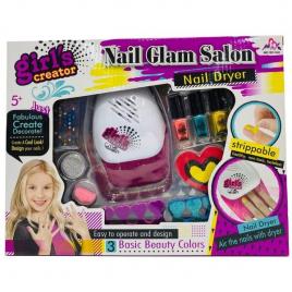 Set creativ unghii pentru fetite,nail glam salon cu accesorii incluse