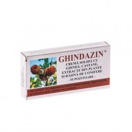 Ghindazin supozitoare cu extract ghinda si rasina conifere 10buc x 1.5gr elzin