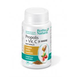 Propolis + vitamina c naturala 30cpr masticabile rotta natura