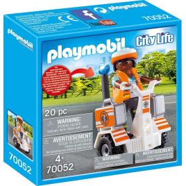 Playmobil city life - medic cu masina de echilibru