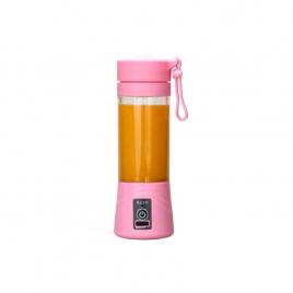 Blender, juicer, portabil, 350 ml, cu incarcare usb, gonga® roz