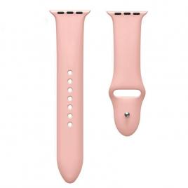 Curea compatibila apple watch 1/2/3/4, silicon, 38/40mm roz pink