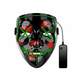 Masca purge horror cu led, gonga® verde