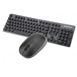 Kit mouse si tastatura wireless, n520, gonga® negru