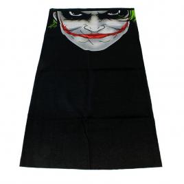 Masca bandana joker, din neopren, fata trista negru