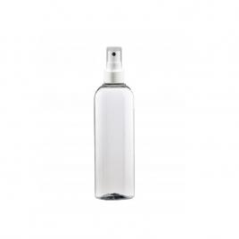 Recipient pentru lichide tip spray, forma cilindrica, plastic, gonga® transparent 200 ml