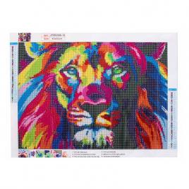 Set de broderie cu mozaic 5d , model leu, gonga® multicolor