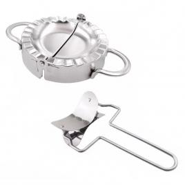 Set forma si cutit pentru aluat ravioli, inox, gonga® argintiu