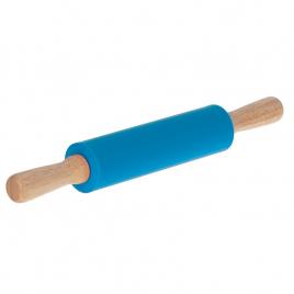 Sucitor din silicon cu manere de lemn, 38 cm, gonga® albastru