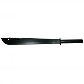 Sabie de vanatoare ideallstore®, ninja blade, otel inoxidabil, 82 cm, negru