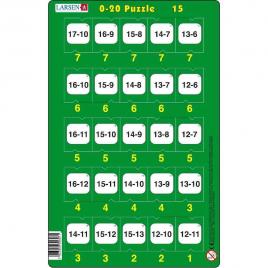 Set 16 puzzle-uri 0 - 20, 25 piese larsen lrp47