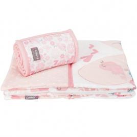 Set de pat 2 piese pentru bebelusi comfi-dreams lovebirds 843022