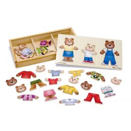 Melissa and doug - set de joaca - imbraca familia de ursuleti