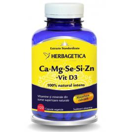 Ca+mg+se+si+zn organice cu d3 120cps herbagetica
