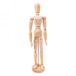 Figurina corp uman cu articulatii mobile, pe suport vertical, pentru pictura,
