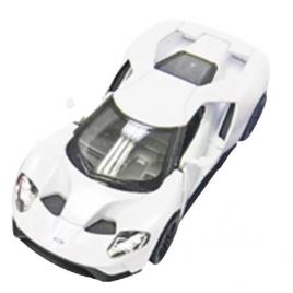 Masinuta die cast ford gt 2017, scara 1:38, 12.5 cm, alba