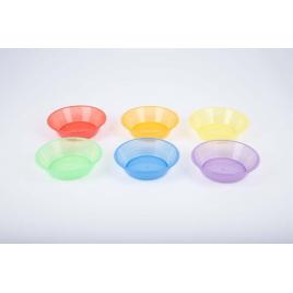 Set de 6 boluri translucide colorate pentru activitati senzoriale