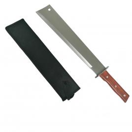 Sabie de vanatoare ideallstore®, otel inoxidabil, argintiu, wood blade, 70 cm