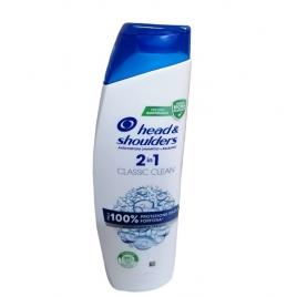 Sampon anti-matreata + balsam head&shoulders classic clean 2-in-1 pentru par normal, 250 ml
