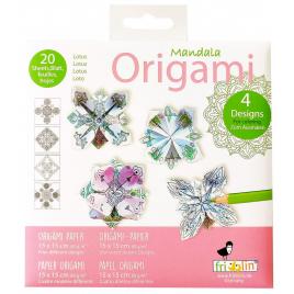 Origami fridolin, mandala de colorat