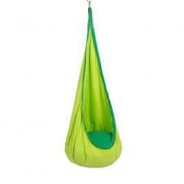 Fotoliu balansoar suspendat din textil verde siesta 60x70x150 cm
