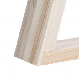 Raft suspendabil lemn alb natur joli 33x10x56 cm
