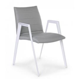 Set 2 scaune alb gri axor 57x65x84 cm