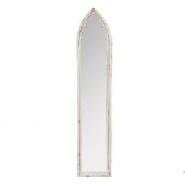 Oglinda perete alb antichizat 30x3x154 cm